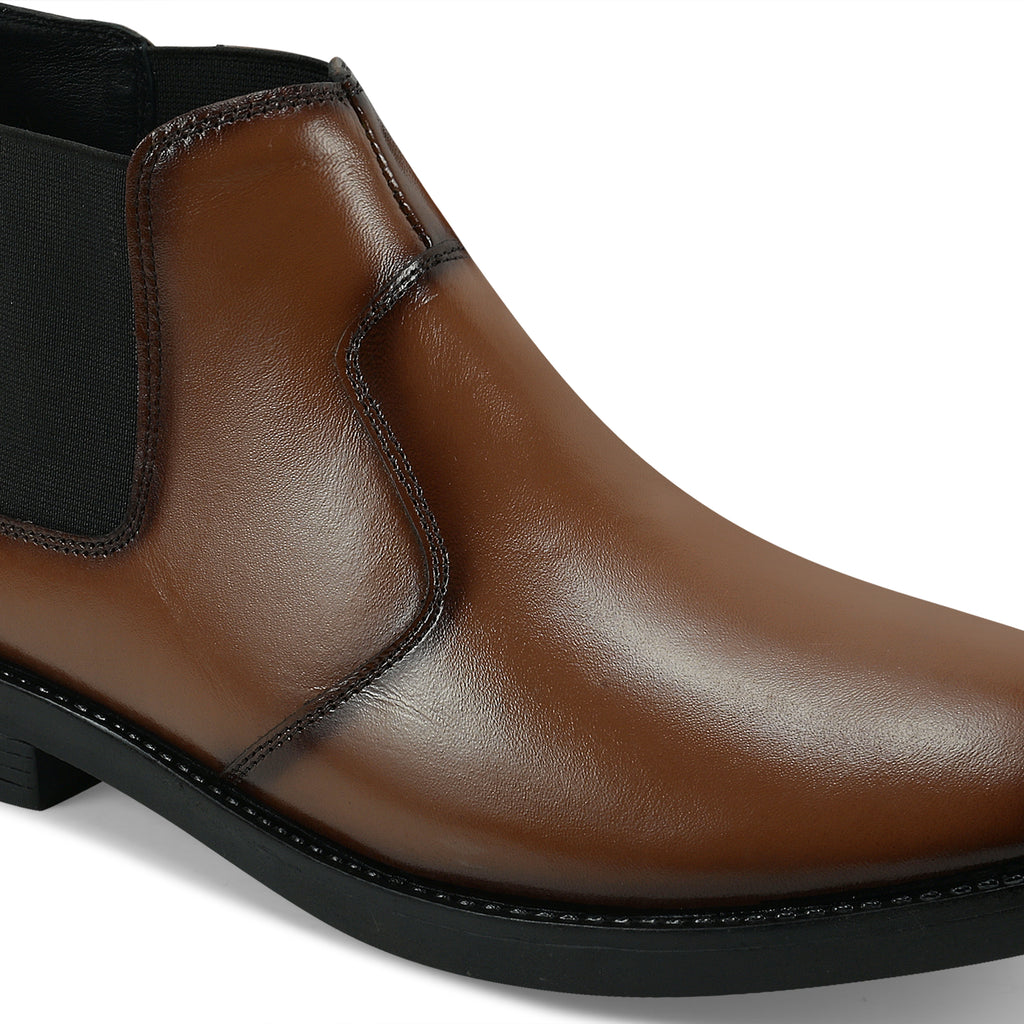 CL01 - Chelsea Men’s Brown Leather Chelsea Boots – Formal & Smart Casual Ankle Boots