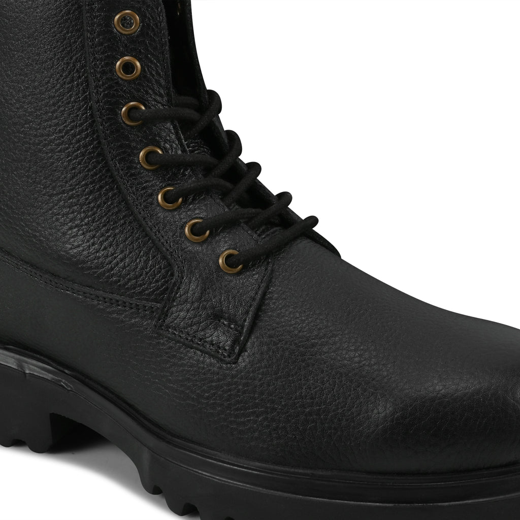 BT01 - Men’s Premium Urban Tactical Leather Boots – All-Day Comfort & Grip - Brexley