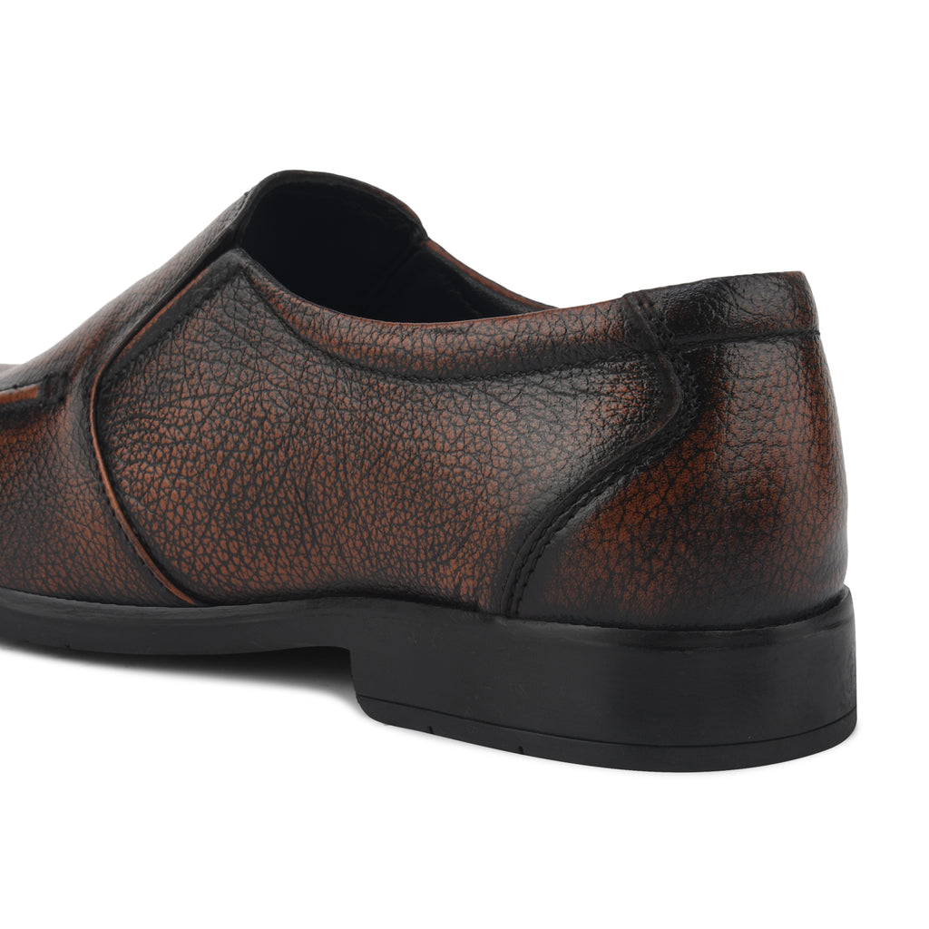MC03 - Men’s Classic Brown Slip-On Moccasin Shoes for Office & Formal Wear
