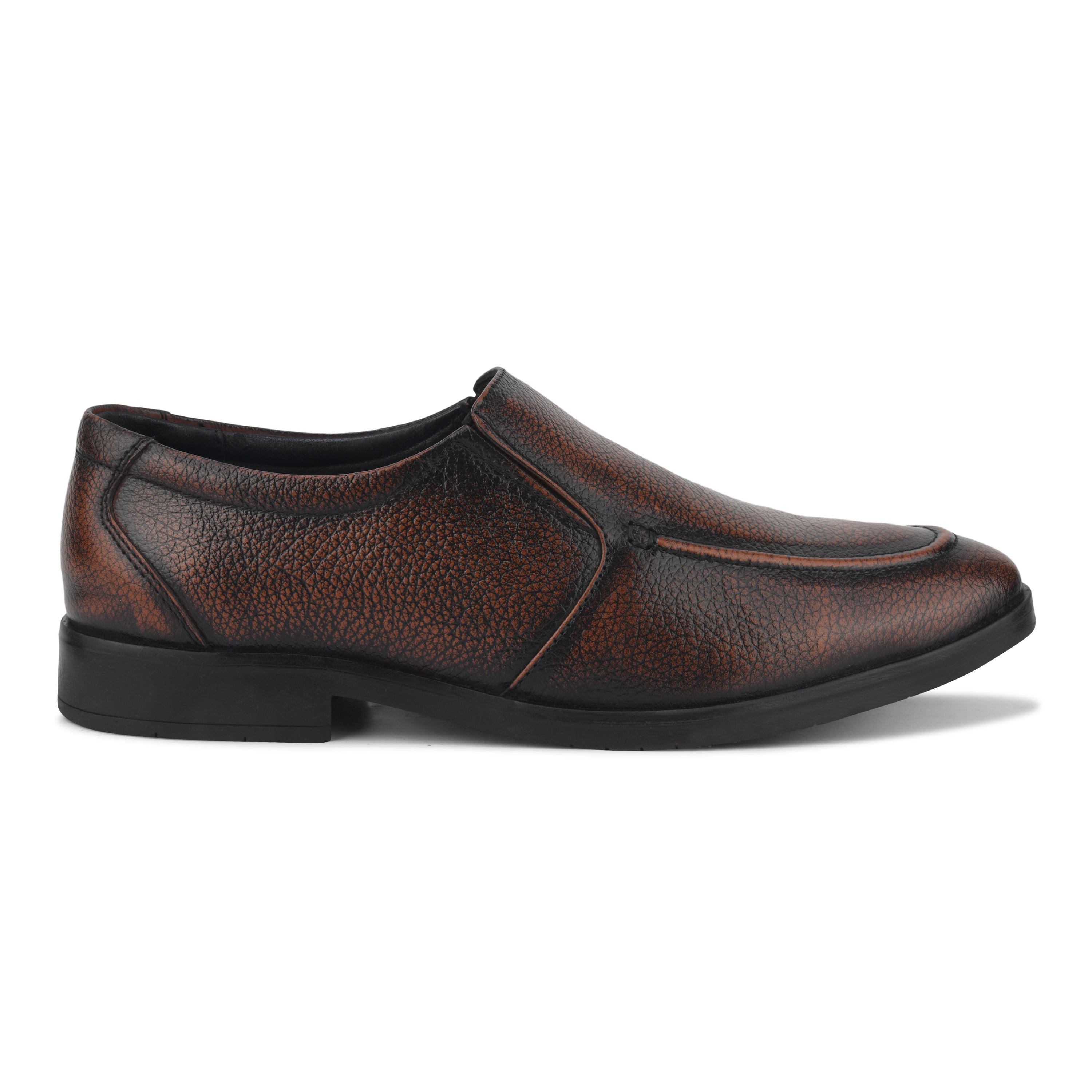 MC03 - Men’s Classic Brown Slip-On Moccasin Shoes for Office & Formal Wear