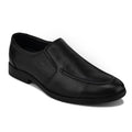 MC03 - Men’s Premium Black Leather Slip-On Moccasin Shoes