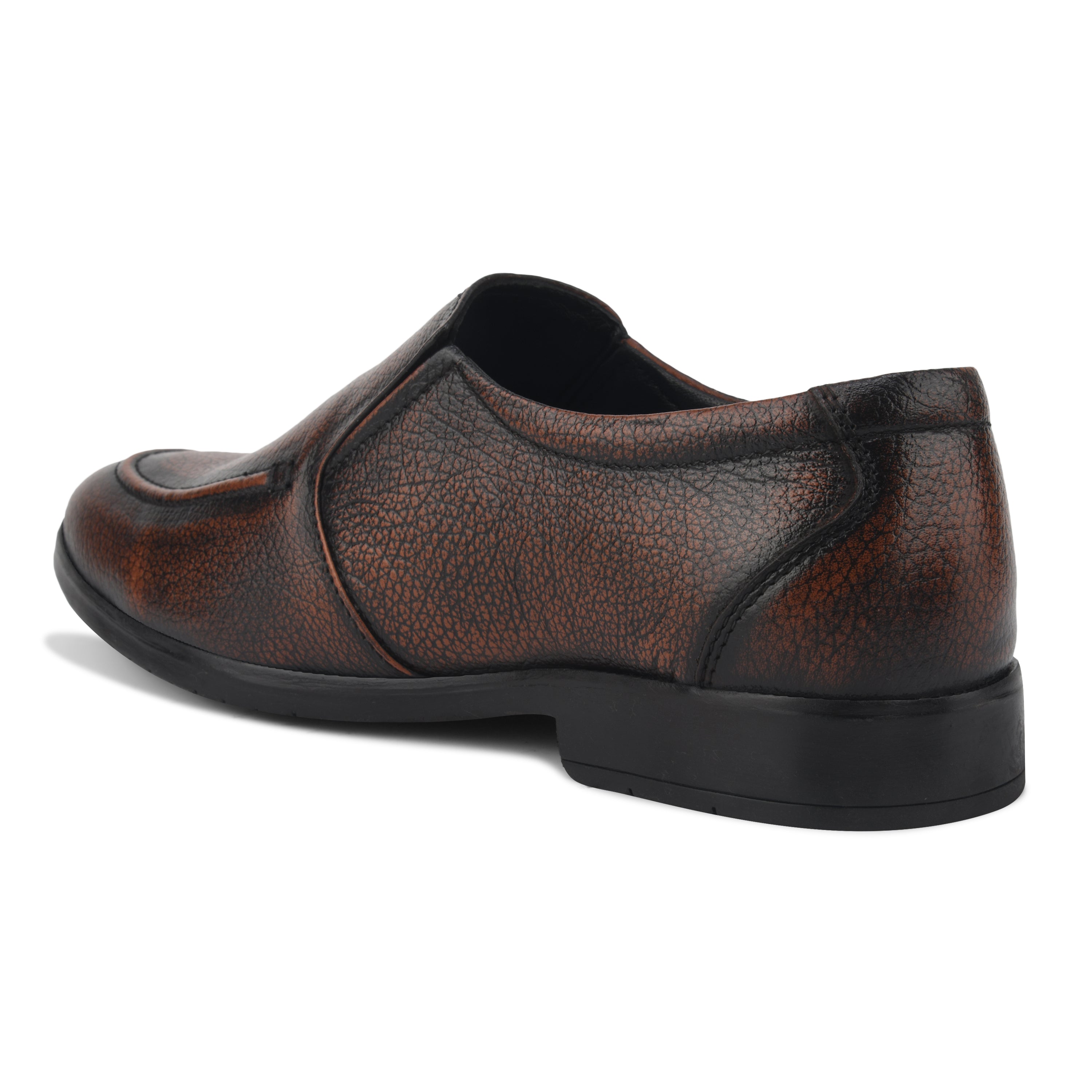 MC03 - Men’s Classic Brown Slip-On Moccasin Shoes for Office & Formal Wear