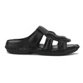 SP01 - Men’s Premium Black Genuine Leather Casual Slippers