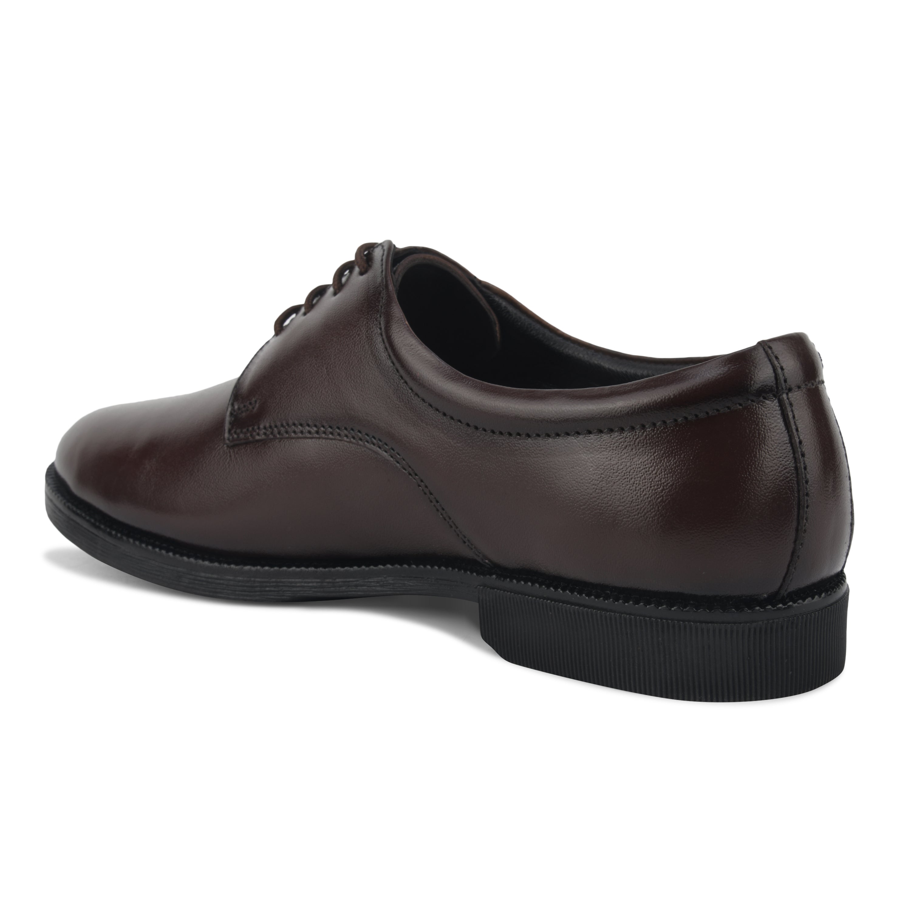 DB01 - Derby Men’s Genuine Leather Formal Shoes – Classic Brown Derby Office & Wedding Wear
