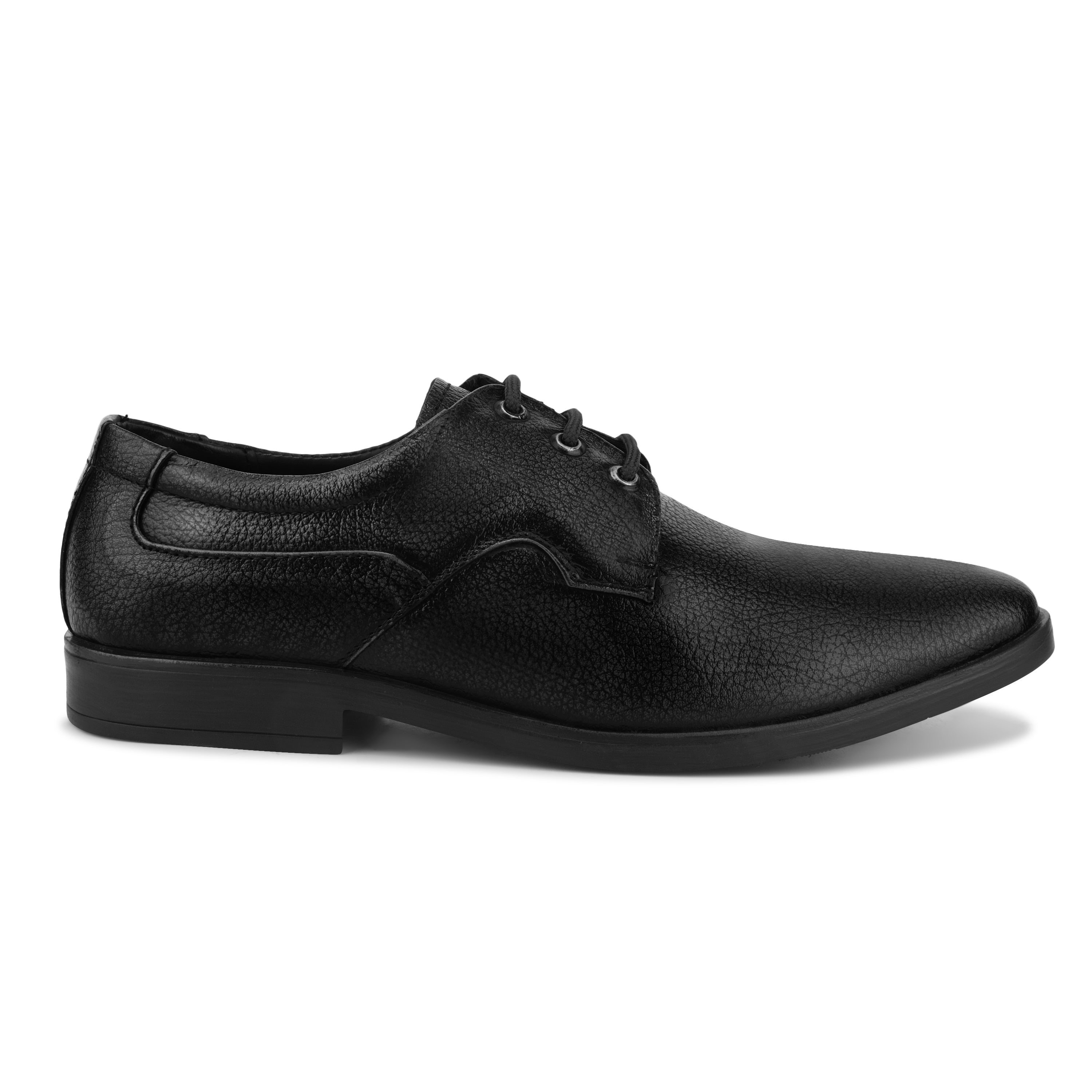DB03 - Men’s Classic Black Leather Lace-Up Formal Shoes – Comfortable Business Office Dress Shoes for Work & Events