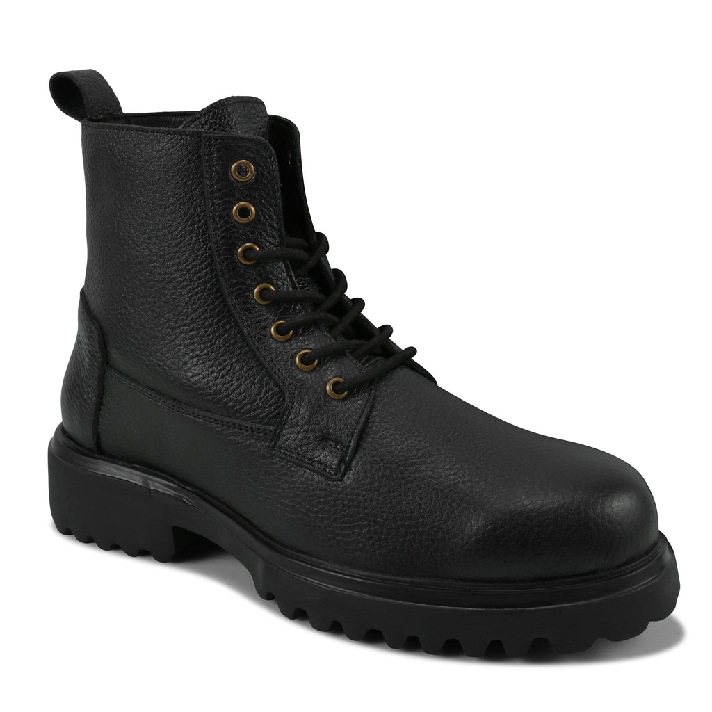 BT01 - Men’s Premium Urban Tactical Leather Boots – All-Day Comfort & Grip - Brexley