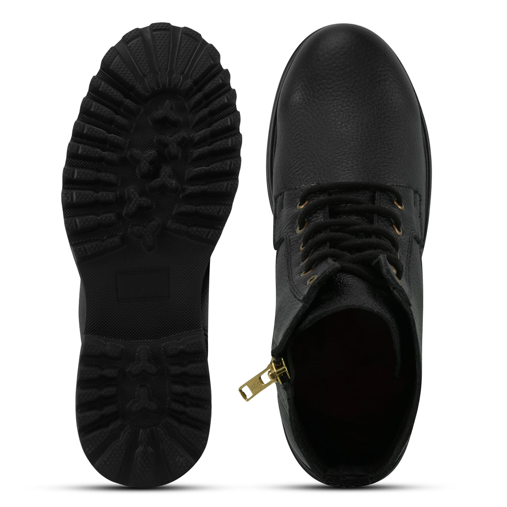 BT01 - Men’s Premium Urban Tactical Leather Boots – All-Day Comfort & Grip - Brexley