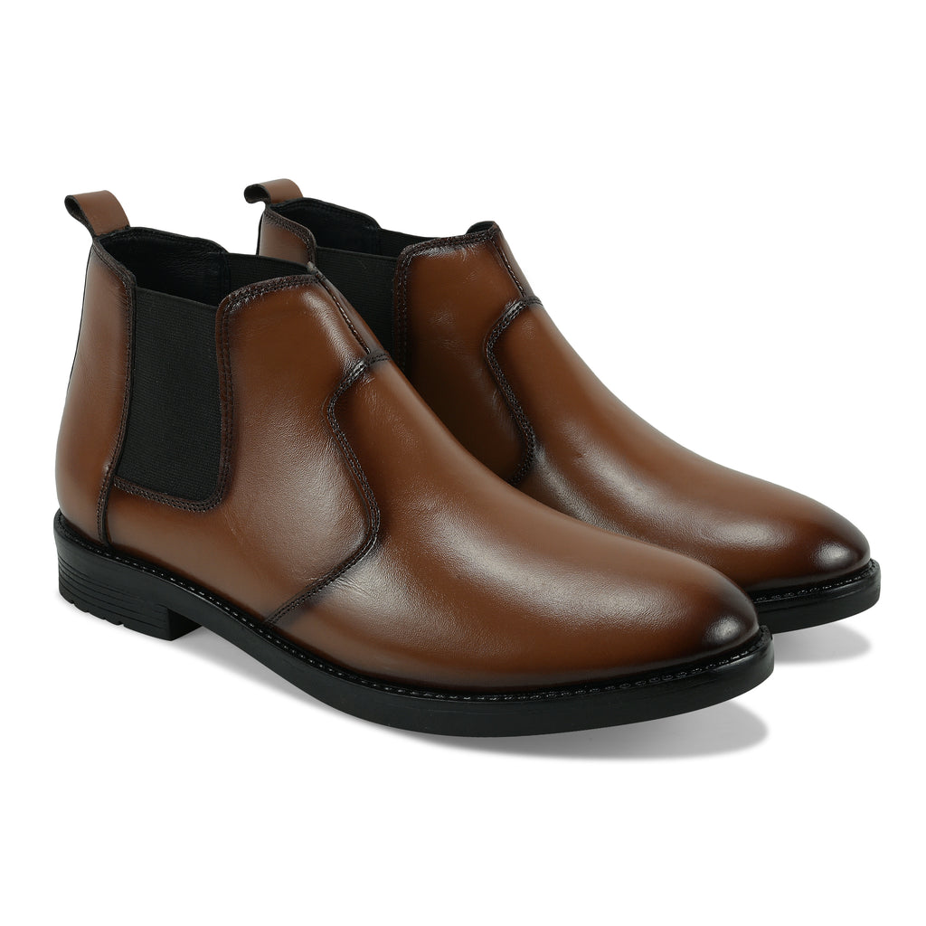 CL01 - Chelsea Men’s Brown Leather Chelsea Boots – Formal & Smart Casual Ankle Boots