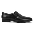 MC01 - Moccasin Men's Leather Slip-On Dress Shoes, Formal Business Moccasin | Black Genuine Leather