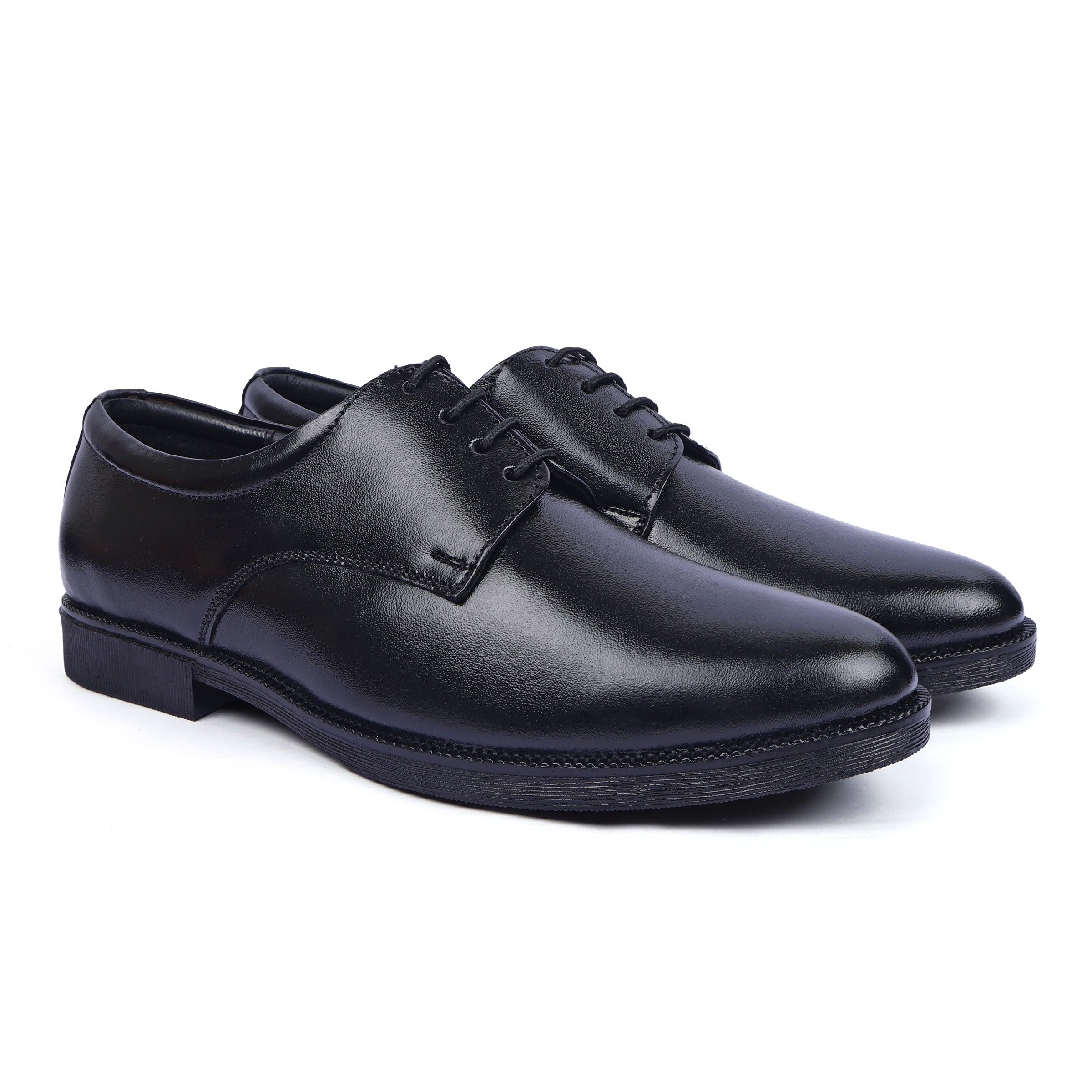 DB01 - Derby Men’s Genuine Leather Formal Shoes - Classic Black Derby Office, Business & Wedding Wear