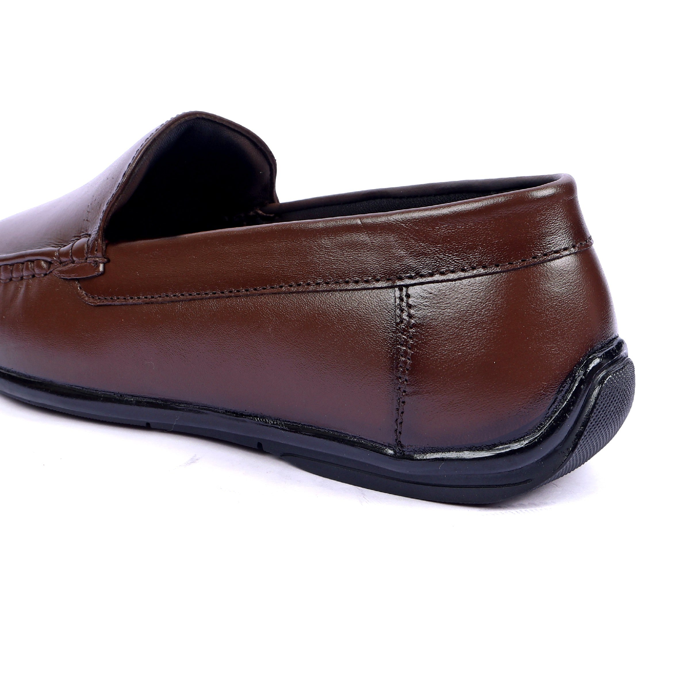 LF01 - Premium Brown Leather Loafers – Elegant Formal Slip-On for Men